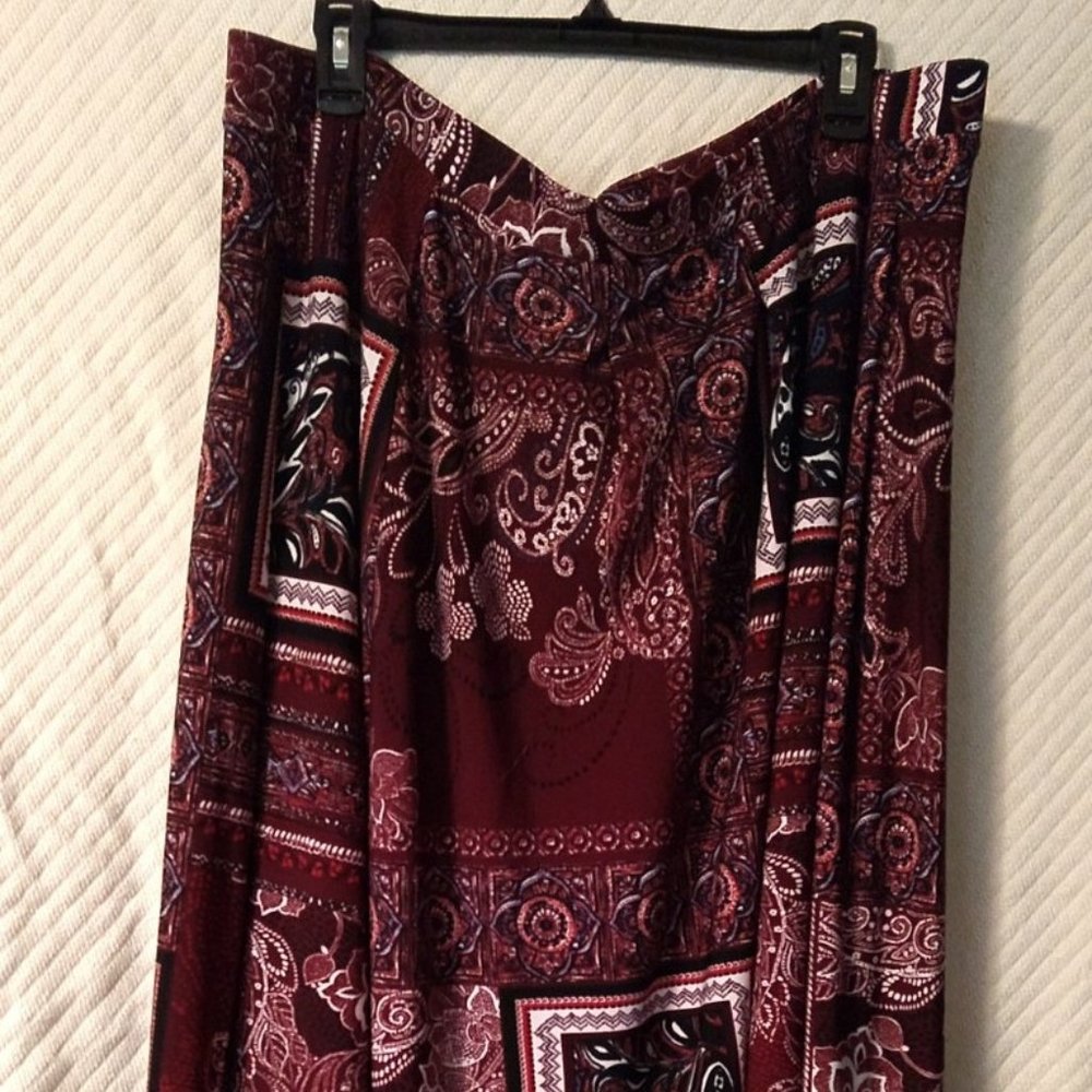 full length boho skirt bandana plus